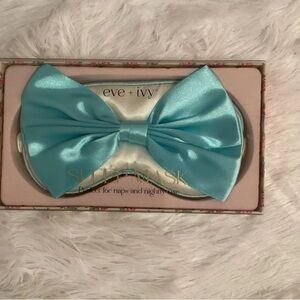 Eve + Ivy Blue Sleep Mask with Bow